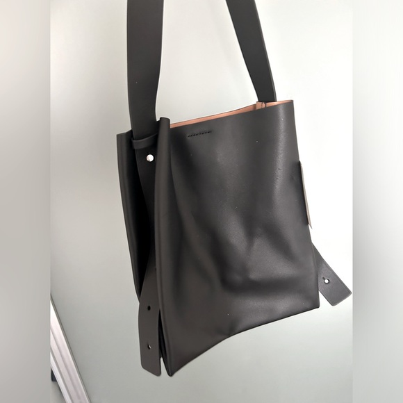 COS Handbags - COS Black Leather Bag with Buckle Strap - New with Tags